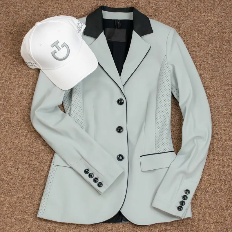 Cavalleria Toscana Logo Cotton Cap - White/Belgian Block-4