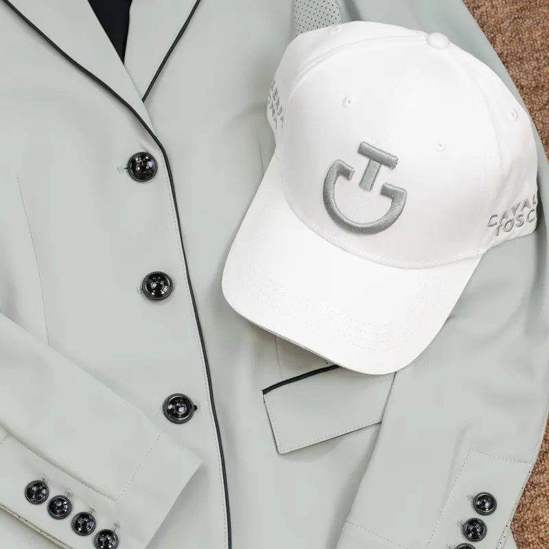 Cavalleria Toscana Logo Cotton Cap - White/Belgian Block-5