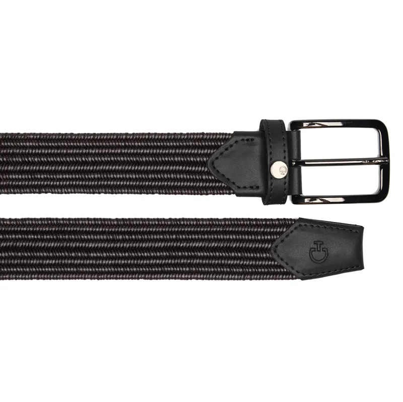 Cavalleria Toscana CIN123 Mens Elastic Belt - Brown/Black-1