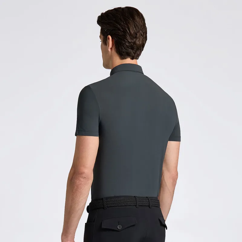 Cavalleria Toscana Technical Training Mens Polo Shirt - Anthracite-1