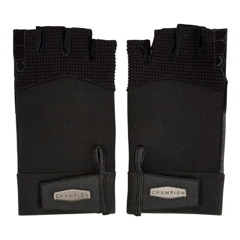 Champion Curragh Fingerless Riding Gloves - Black