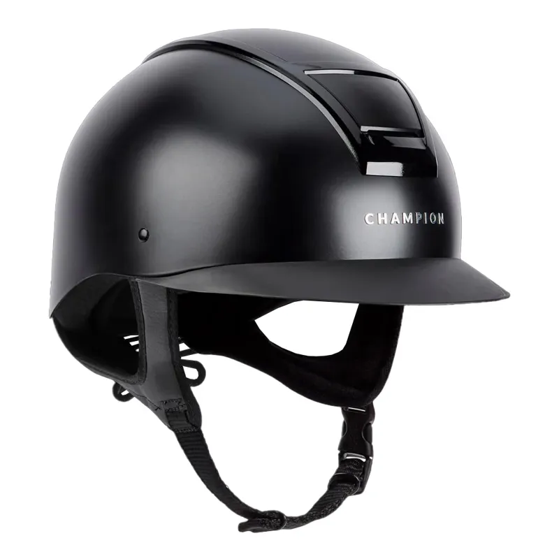Champion Insight Peaked Riding Hat - Matt Black