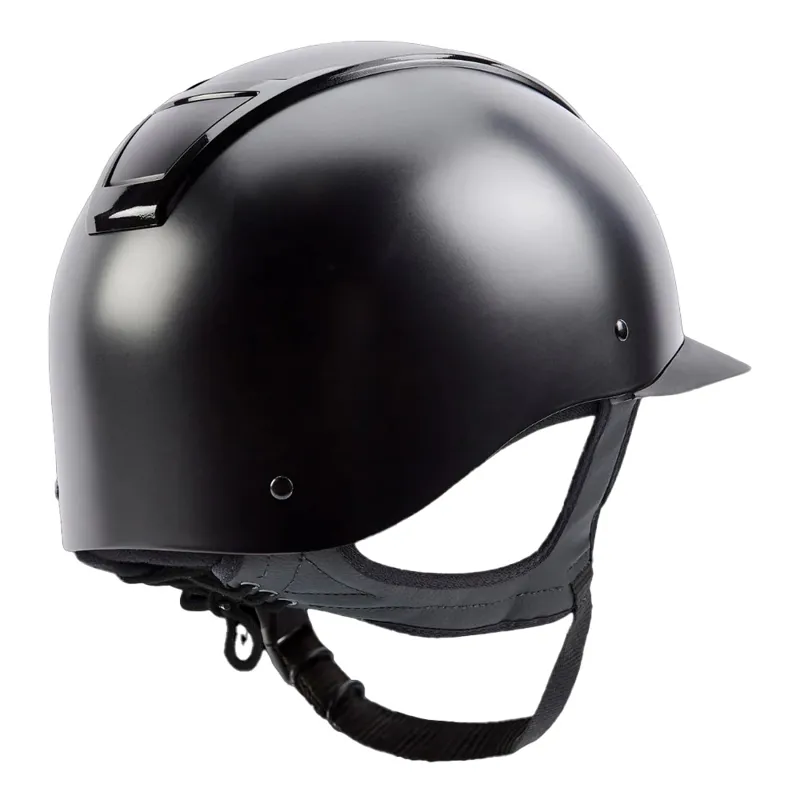 Champion Insight Peaked Riding Hat - Matt Black-1