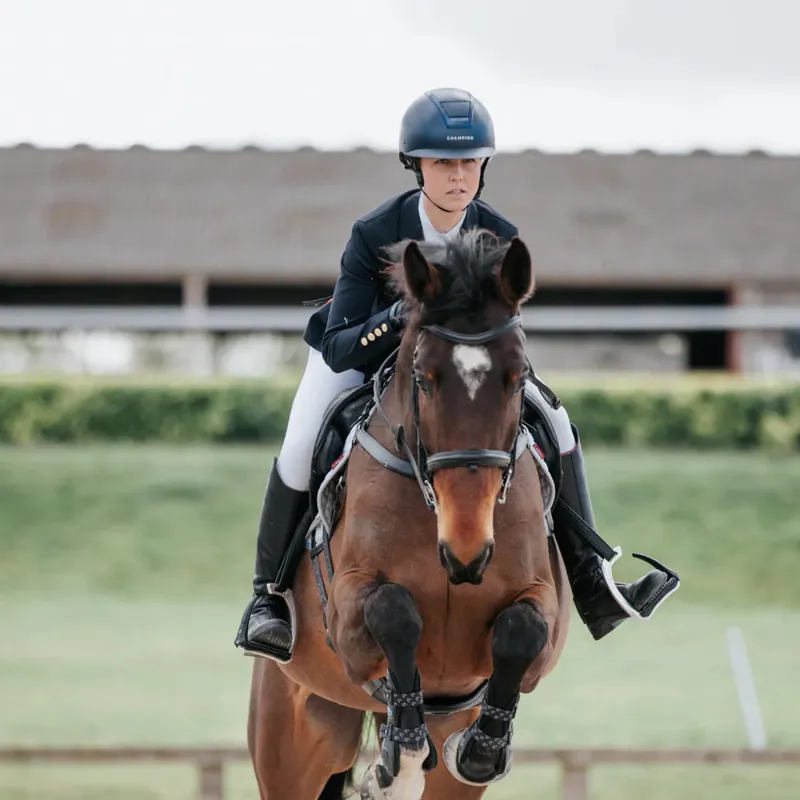 Champion Insight Peaked Riding Hat - Matt Black-4