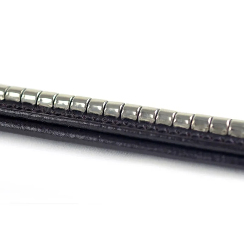 Dever Classic Clincher Browband - Brown/Silver-1