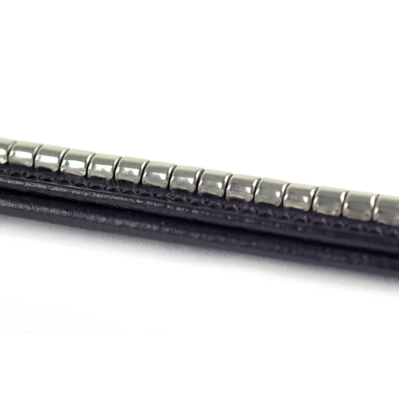 Dever Classic Clincher Browband - Brown/Silver