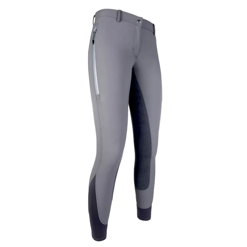 HKM Cavallino Marino Rimini Full Seat Ladies Breeches - Grey