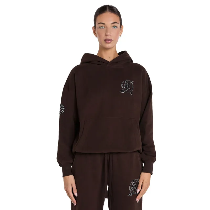 Aztec Diamond Sporting Goods Womens Pull On Hoodie - Cocoa