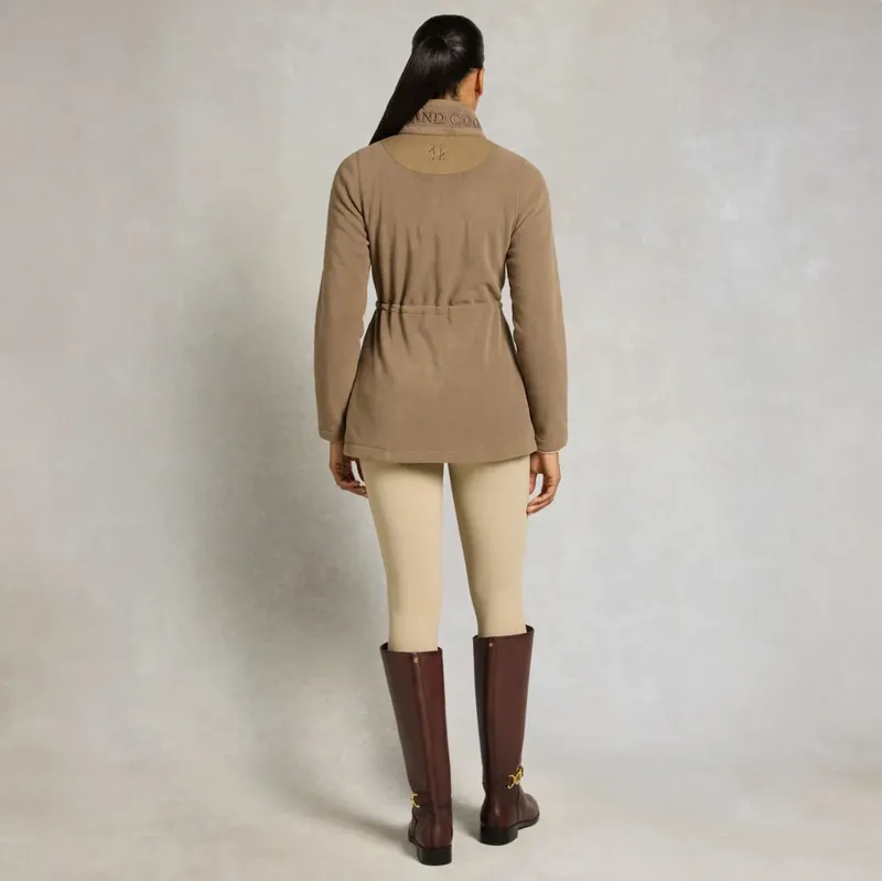 Holland Cooper Longline Country Fleece Womens Jacket - Mocha-2