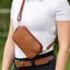 Covalliero Leather Waist Bag - Cognac