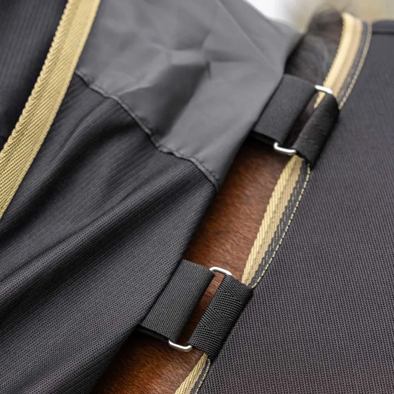 Covalliero Detach A Neck Fly Rug - Black-3