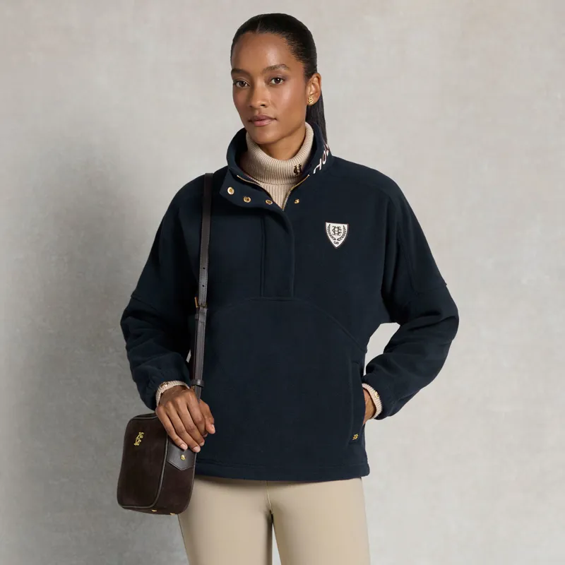 Holland Cooper Cranborne Womens Over Head Fleece - Ink Navy