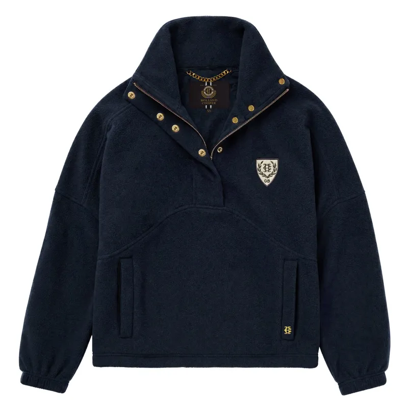 Holland Cooper Cranborne Womens Over Head Fleece - Ink Navy-1