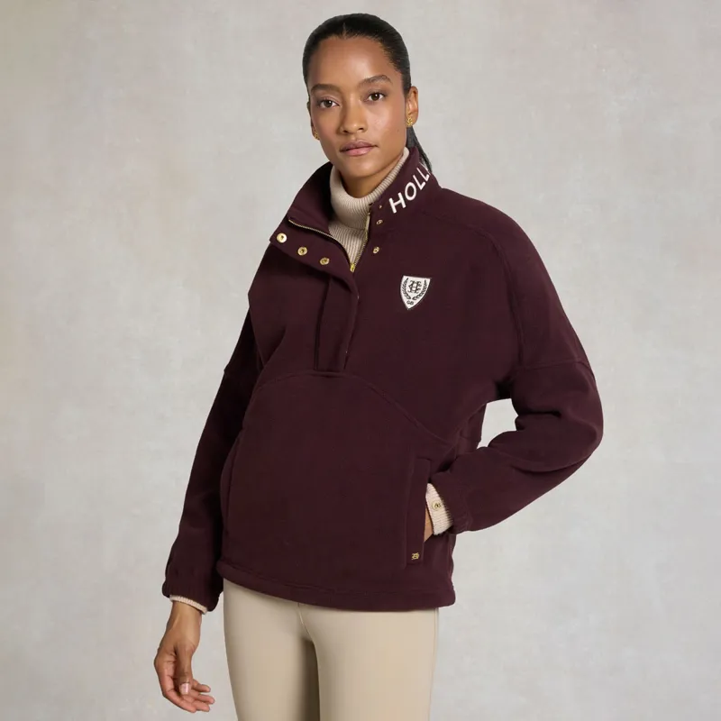 Holland Cooper Cranborne Womens Over Head Fleece - Mulberry