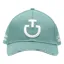 Cavalleria Toscana Logo Cotton Unisex Cap - Light Teal Green/White