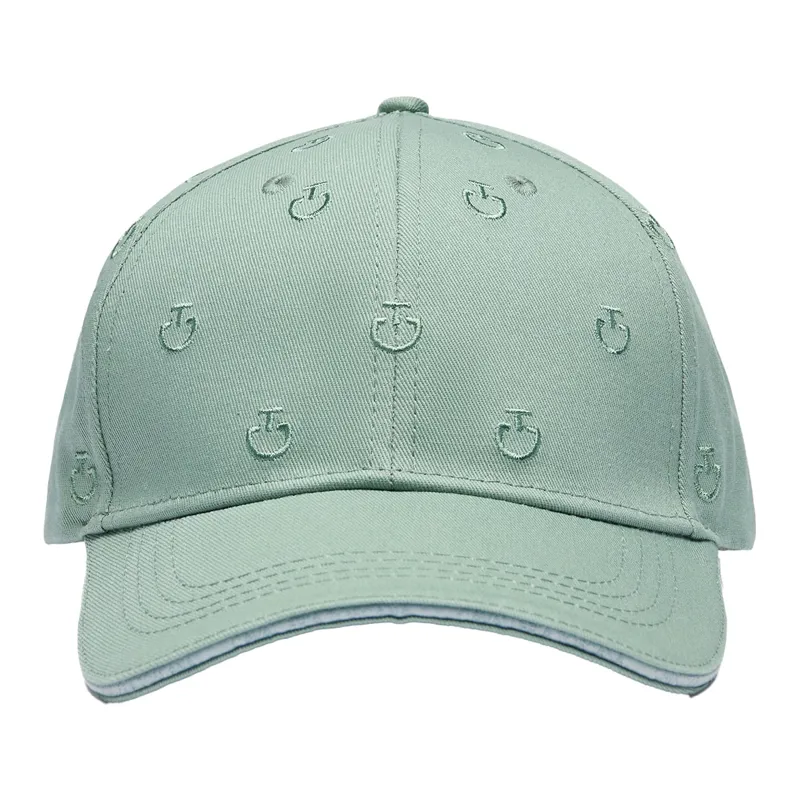 Cavalleria Toscana Logo Pattern Cap - Light Teal Green