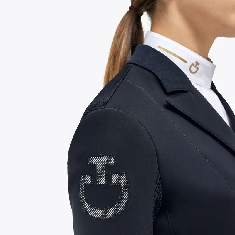 Cavalleria Toscana Ladies Dressage Competition Tail Coat - Navy-2