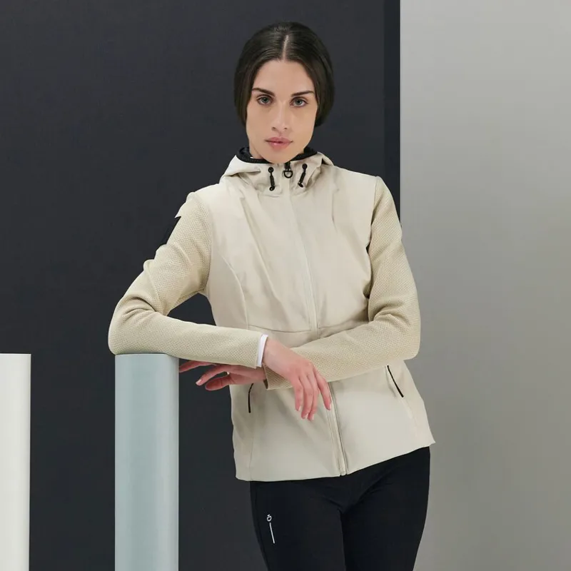 Cavalleria Toscana Tech Knit Softshell Womens Jacket - Birch/White