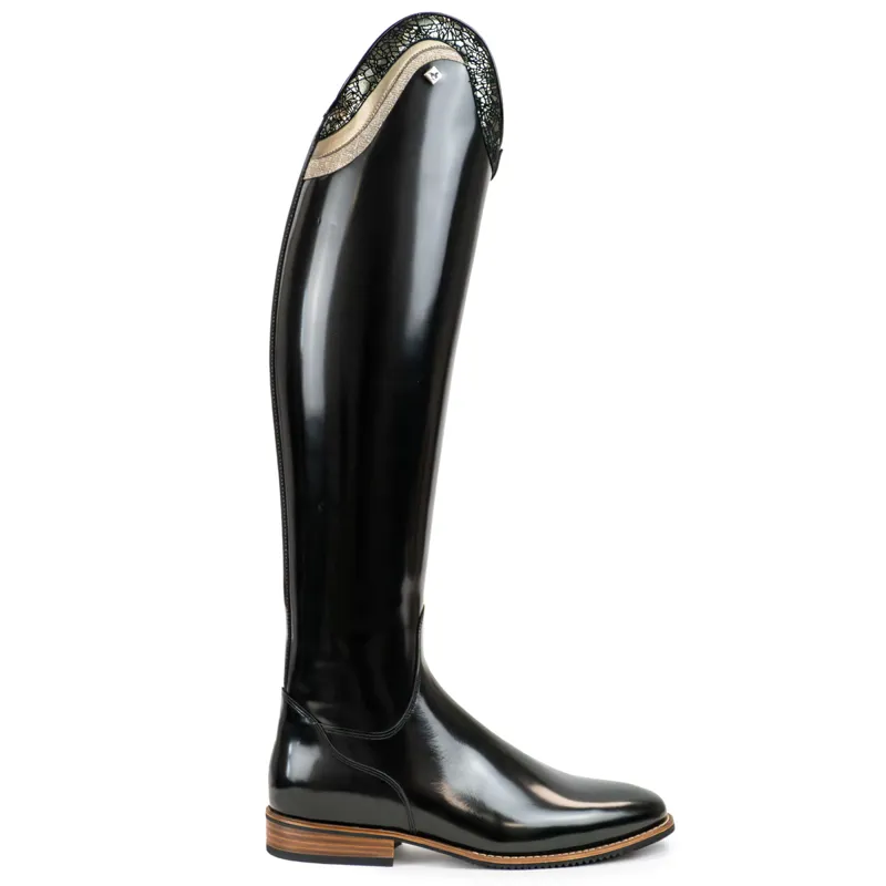 DeNiro Bellini Dedalo Onice Tall Riding Boots - Brushed Black-3