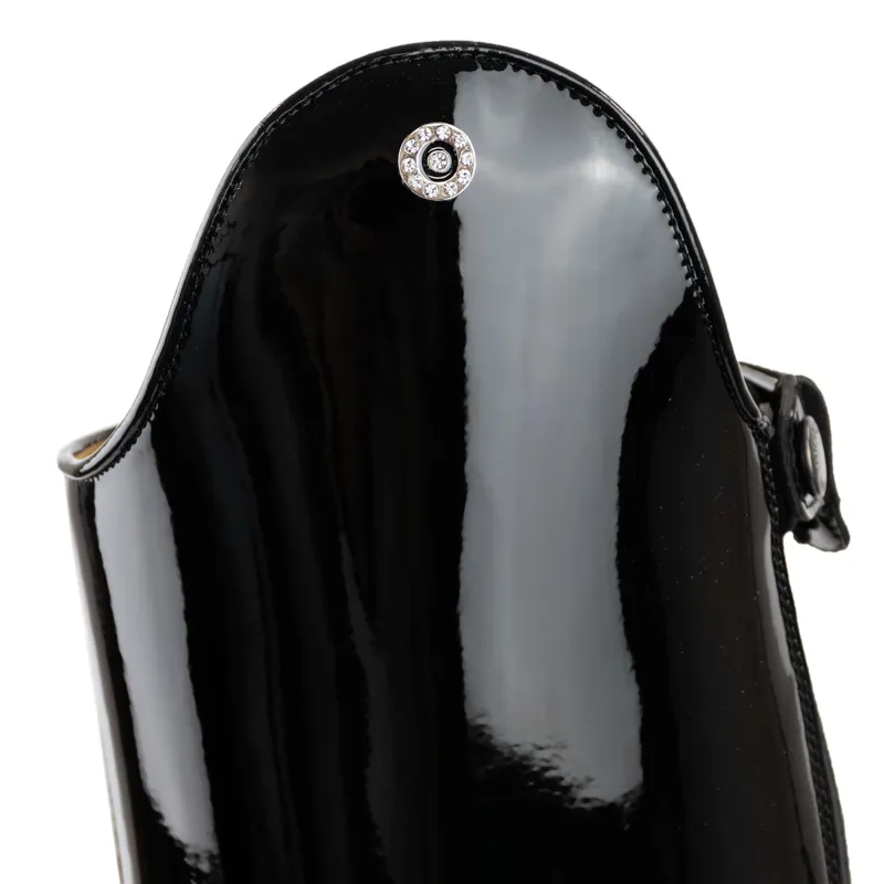 DeNiro Puro Dress Crystal Pin Unlaced Tall Riding Boot - Vertex Black-1