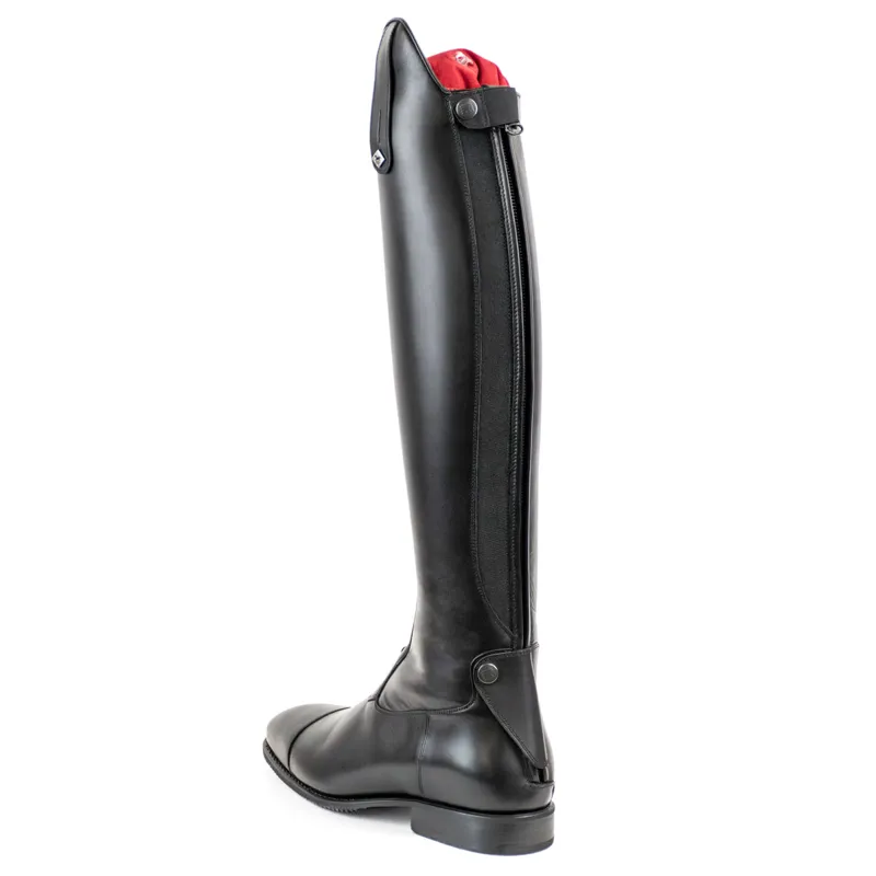 DeNiro S3602 Laced Tall Riding Boots with Elastic Panels - WRAT Black-2