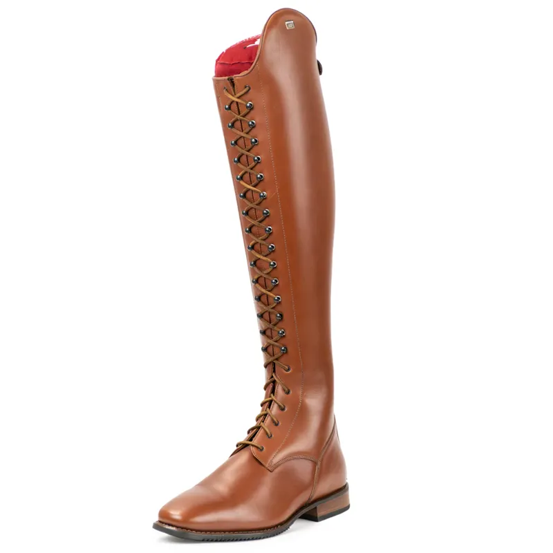 DeNiro S8603 Laced Tall Riding Boots - WRAT Brandy