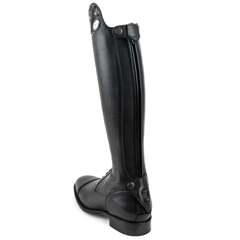 DeNiro Salentino Ice Laced Junior Tall Riding Boots - Quick Black/Black-3