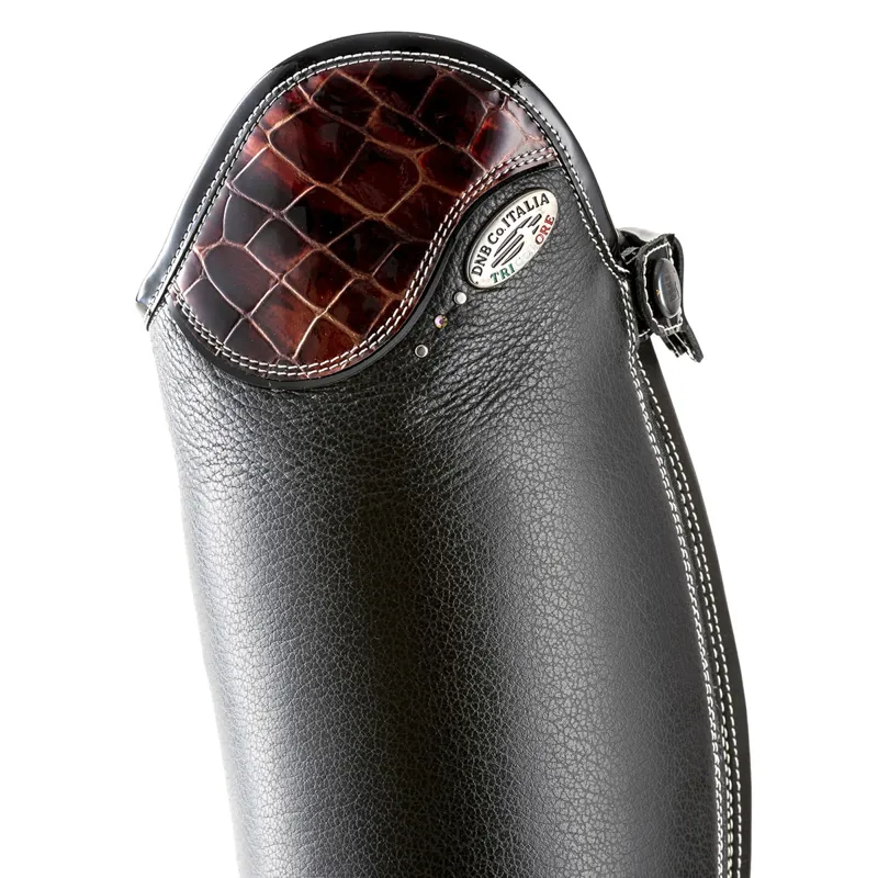 DeNiro Salentino Lucido Laced Tall Riding Boots - Quick Black/Burgundy-1