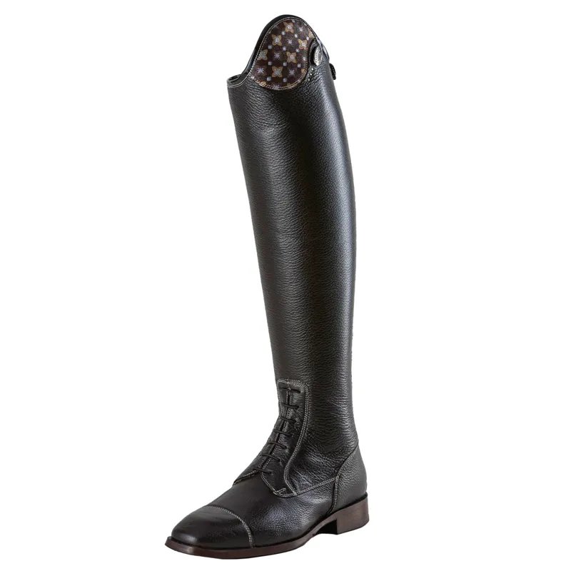DeNiro Salentino Fortuna Laced Tall Riding Boots - Quick Brown/Brown