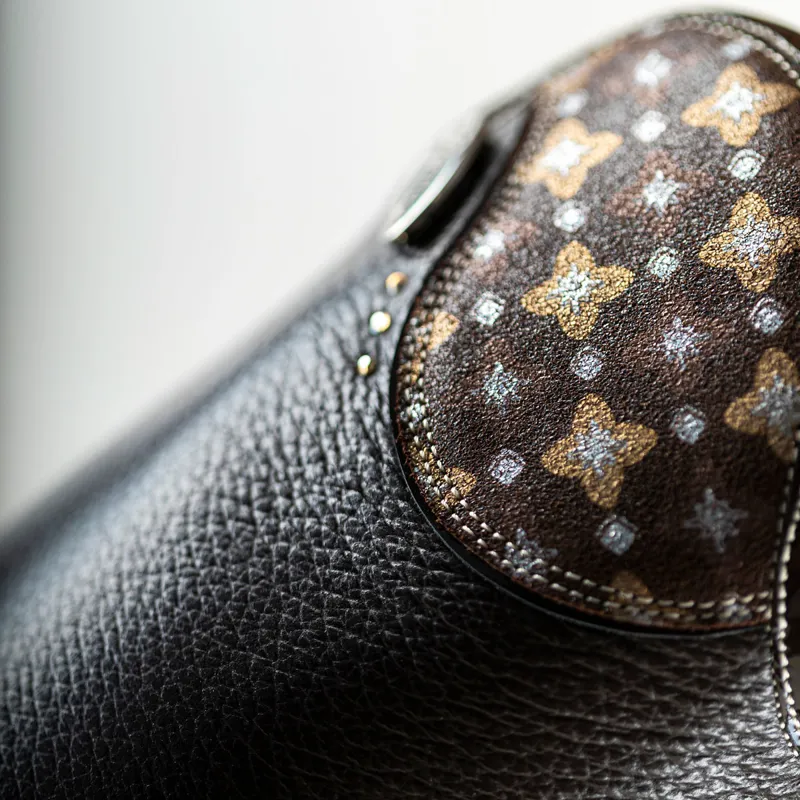 DeNiro Salentino Fortuna Laced Tall Riding Boots - Quick Brown/Brown-1