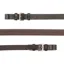 Dever Ascot Rubber Grip Reins with Buckles - Brown