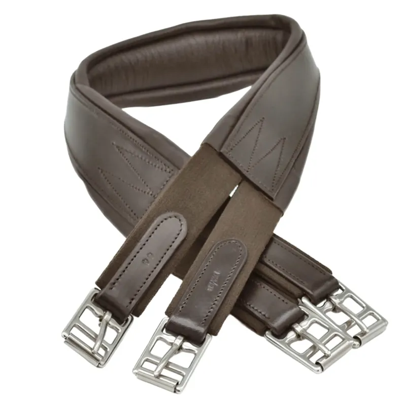 Dever Classic Deluxe Atherstone Girth with Elastic Both Ends - Brown