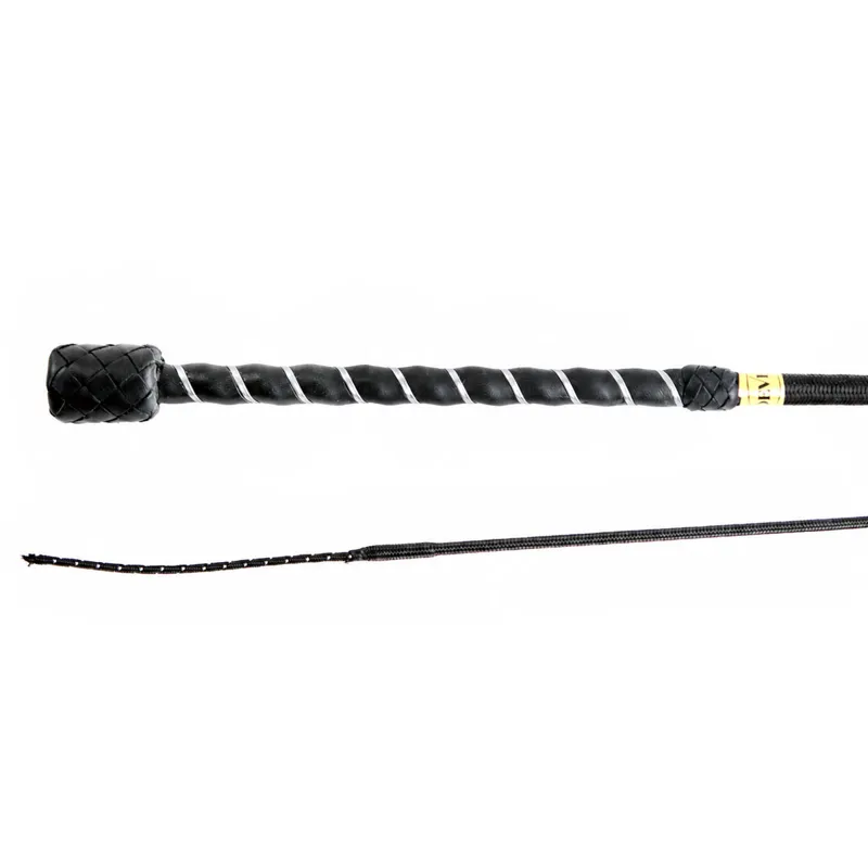 Dever Rider 12 Dressage Whip - Black/Silver