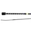 Dever Rider 12 Dressage Whip - Black/Silver