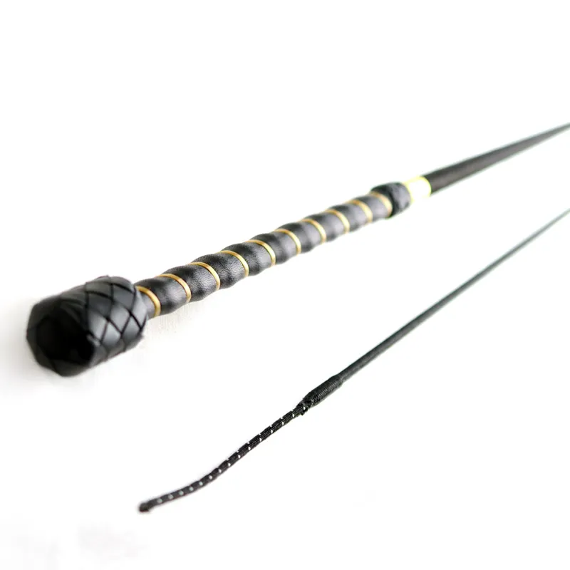 Dever Rider 12 Dressage Whip - Black/Gold-1