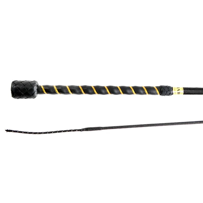Dever Rider 12 Dressage Whip - Black/Gold