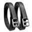 Dever Ascot Hide Covered Junior Stirrup Leathers - Black