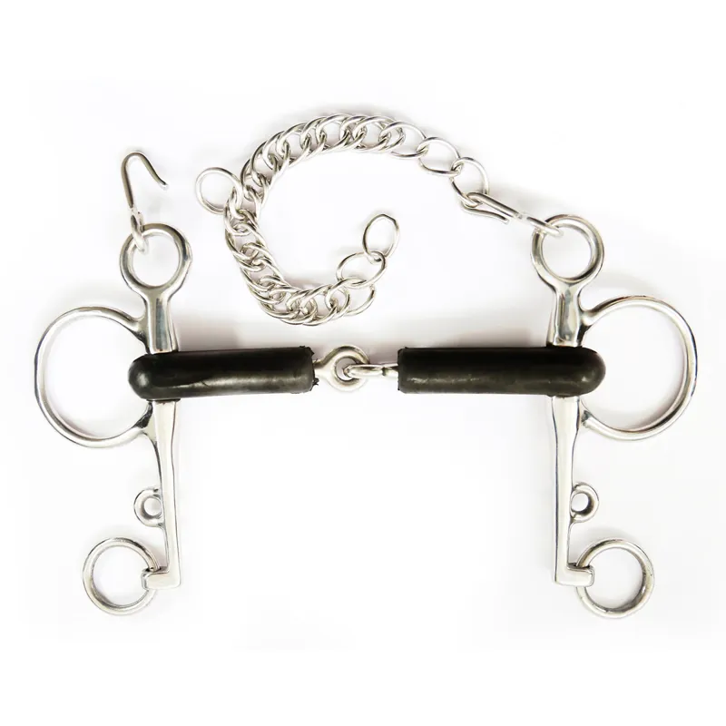 Dever Jointed Rubber Pelham - 5in