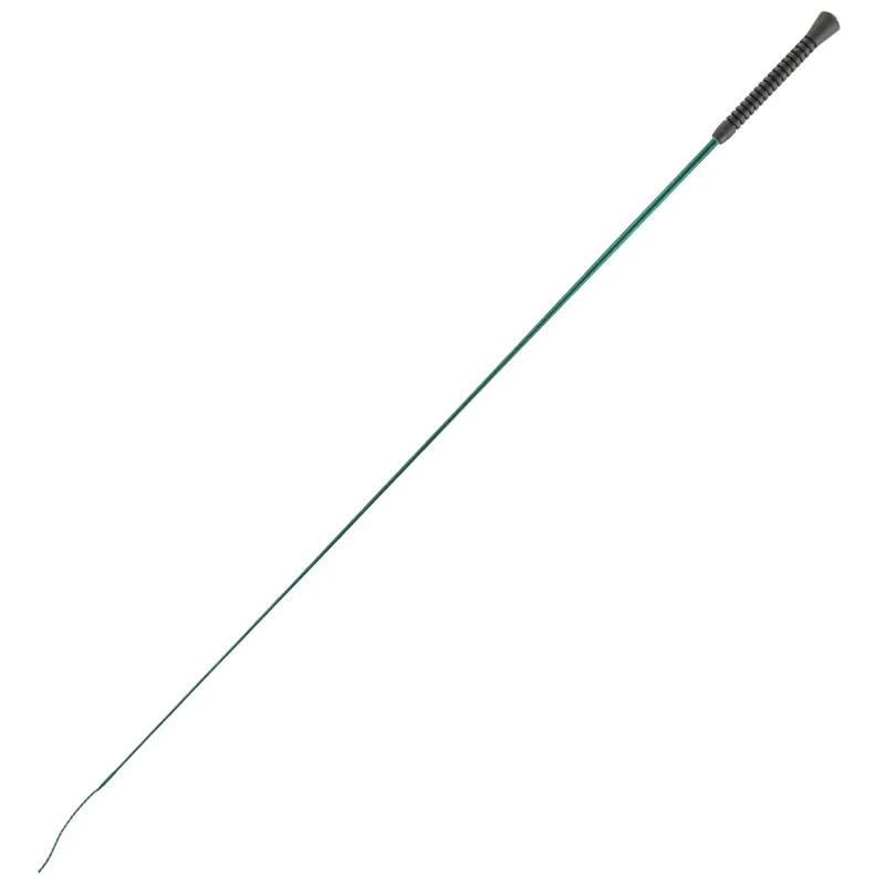 Dever Rider 01 Rubber Handle Dressage Whip - Dark Green-1