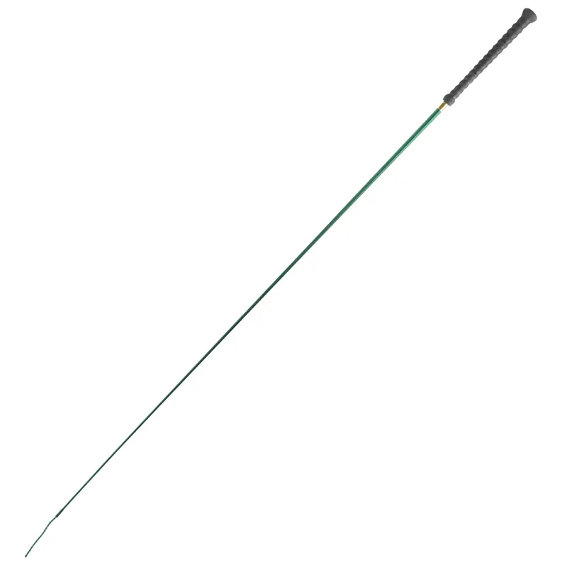 Dever Rider 02 Moulded Handle Dressage Whip - Dark Green-1