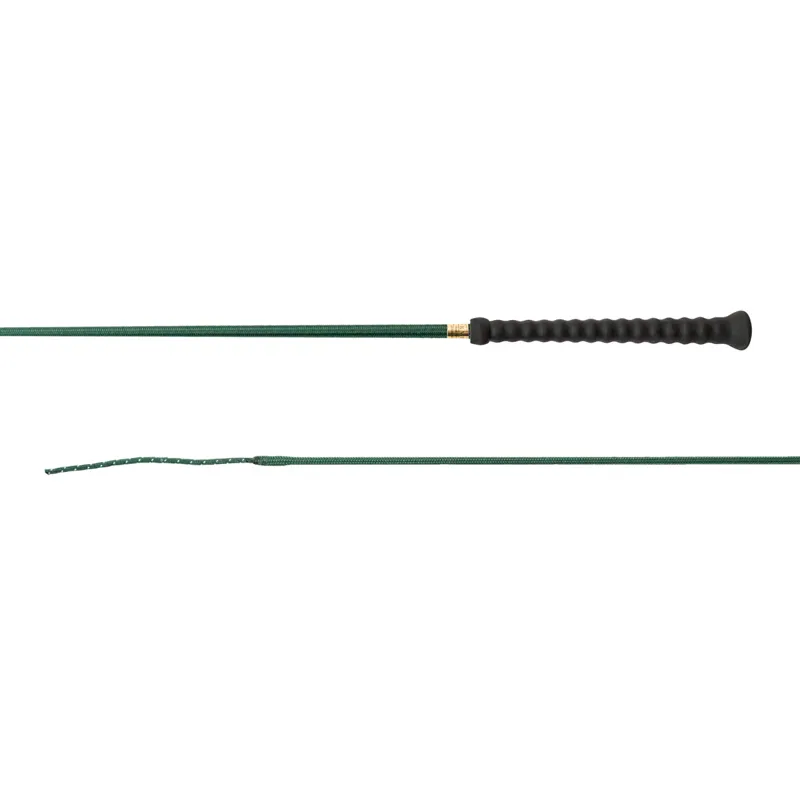Dever Rider 02 Moulded Handle Dressage Whip - Dark Green