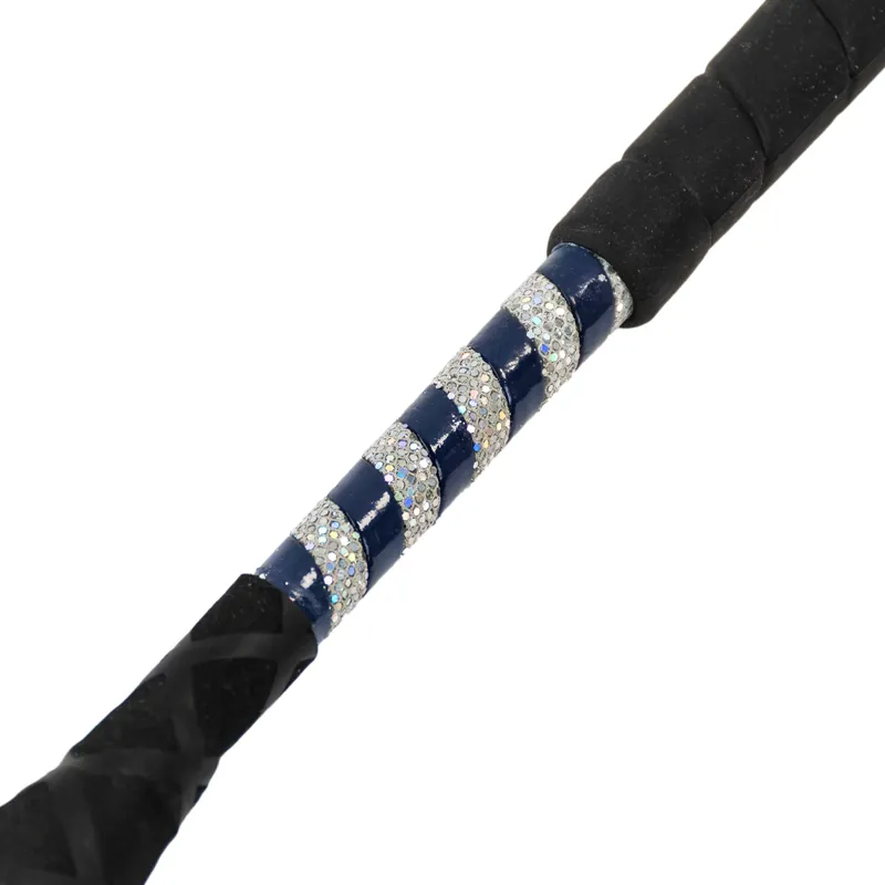 Dever Rider Jump Baton - Navy/Silver-1