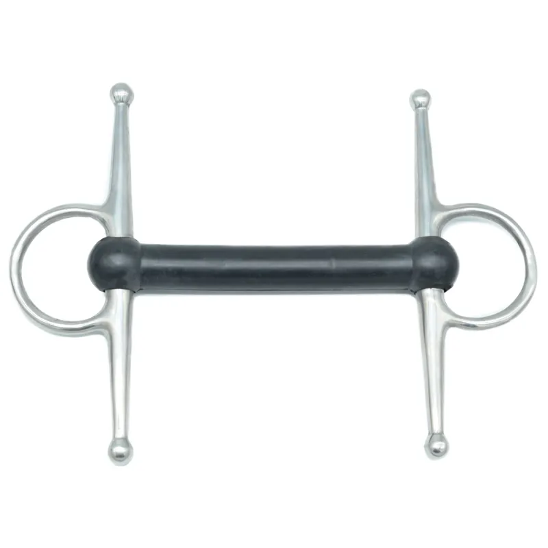 Dever Soft Rubber Mullen Mouth Full Cheek Snaffle Bit