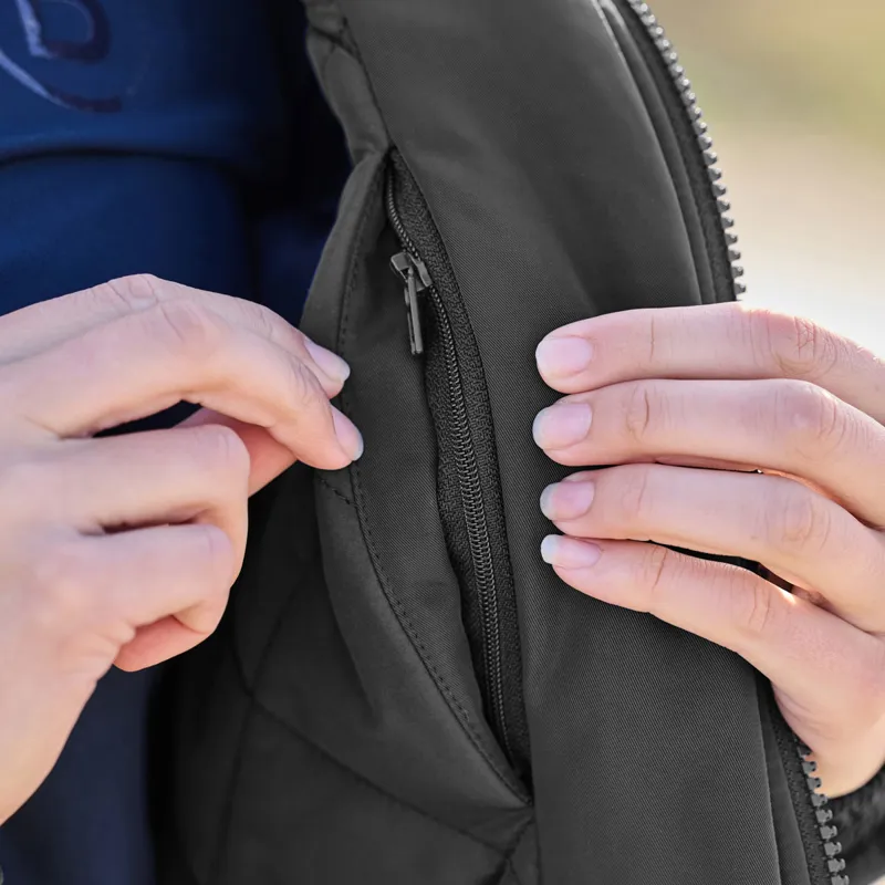 Dublin Zip Through Team Womens Waterproof Blouson Jacket - Black-2