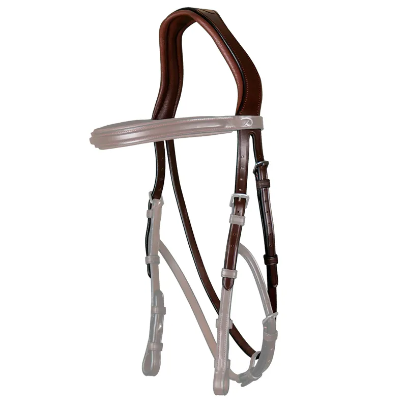 Dy'on New English Hackamore Bridle Headpiece - Brown