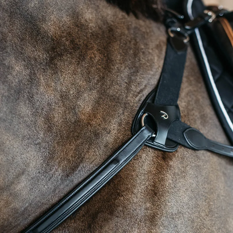 Dy'on New English 5-Point Elastic Breastplate - Black-4