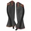 Kentaur Livorno Leather Half Chaps - 44/41cm - Black/Tobacco