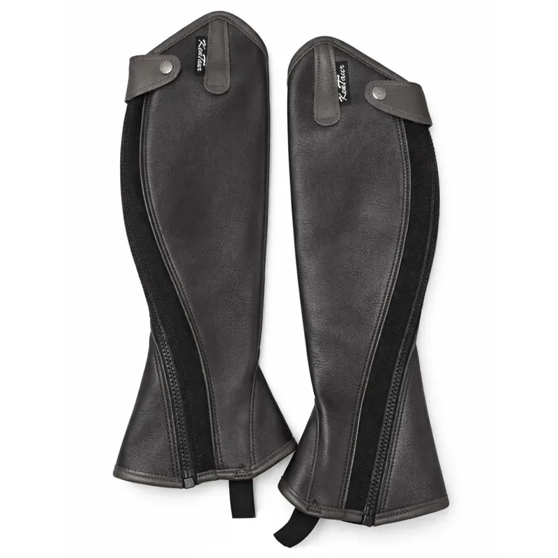 Kentaur Livorno Leather Half Chaps - 33/41cm - Black