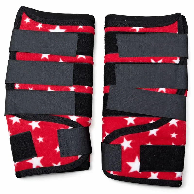 Spartan Fleece Wraps - Red Stars - Not Quite Perfect