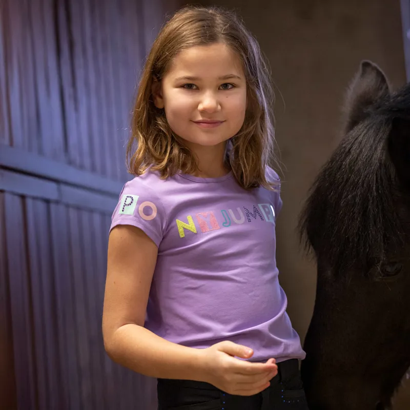 Equi-Kids Icance Junior T-Shirt - Lilac